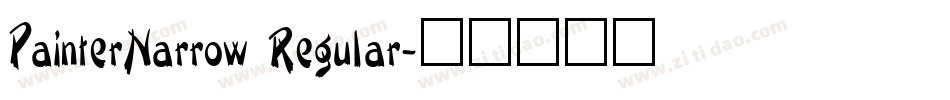 PainterNarrow Regular字体转换